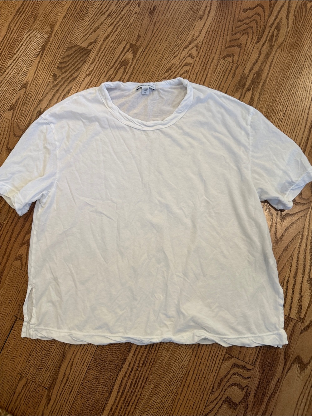 James Perse Classic White Short Sleeve Tee